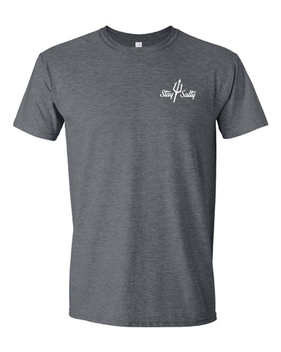 Octopus - Heather Grey Blue Stay Salt Tee