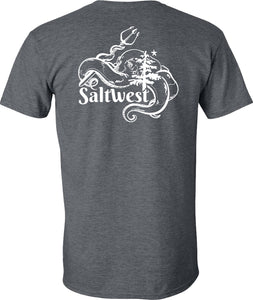 Octopus - Heather Grey Blue Stay Salt Tee